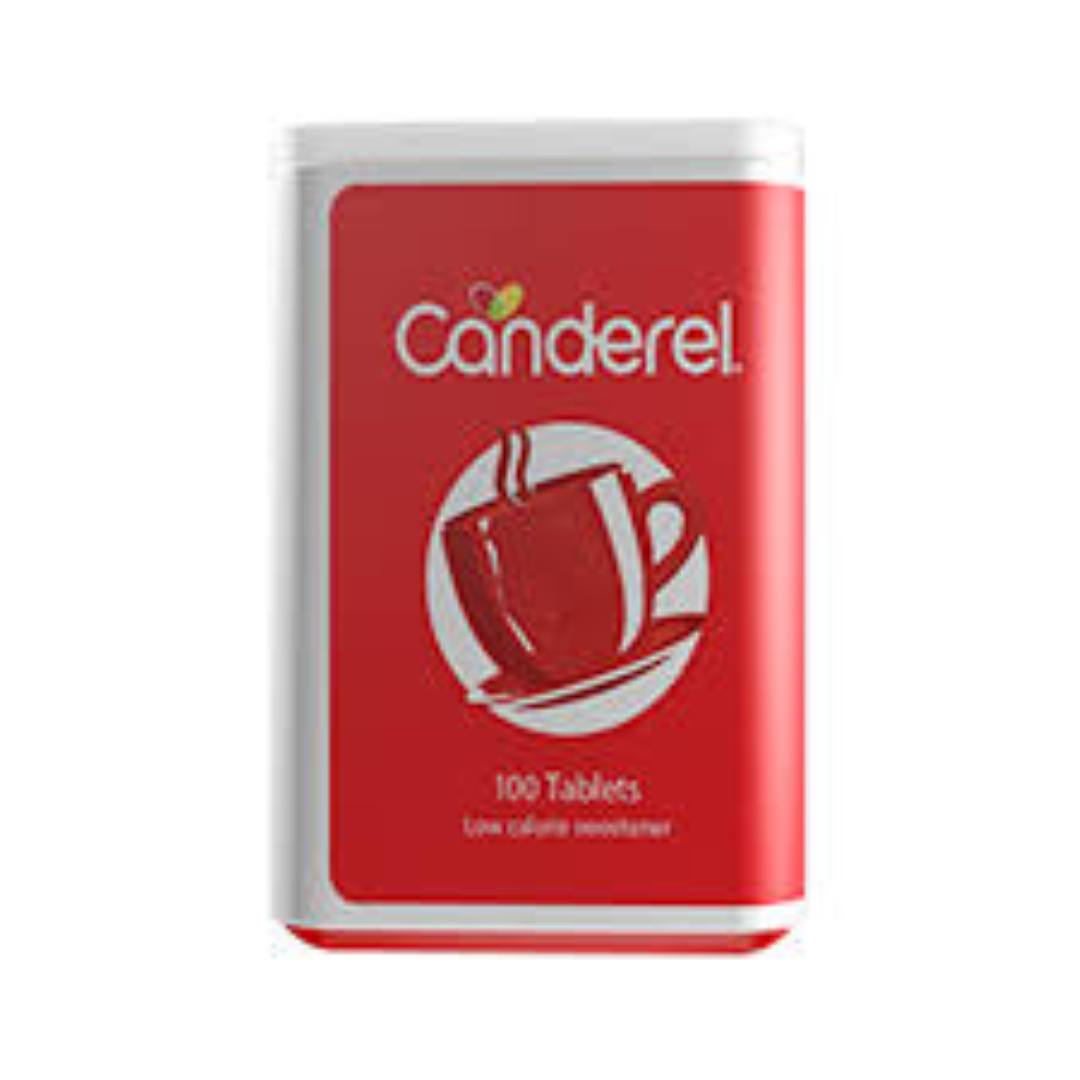 CANDEREL TABLETS DISPENSER 100'S RED